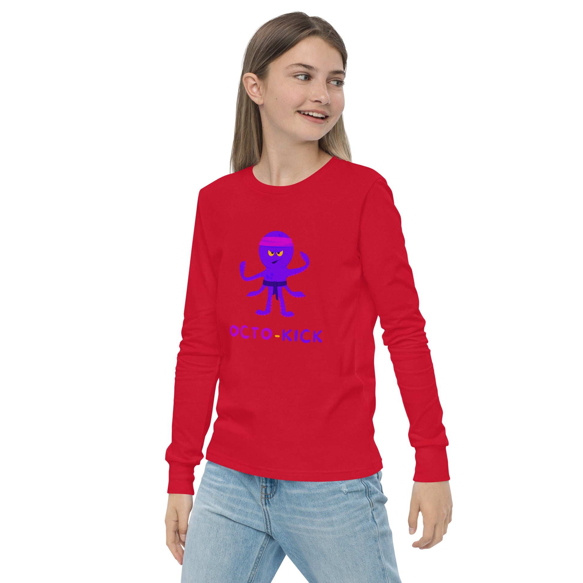 Octo-Kick Unisex Kid's Long Sleeve Tee - FLAKOUT