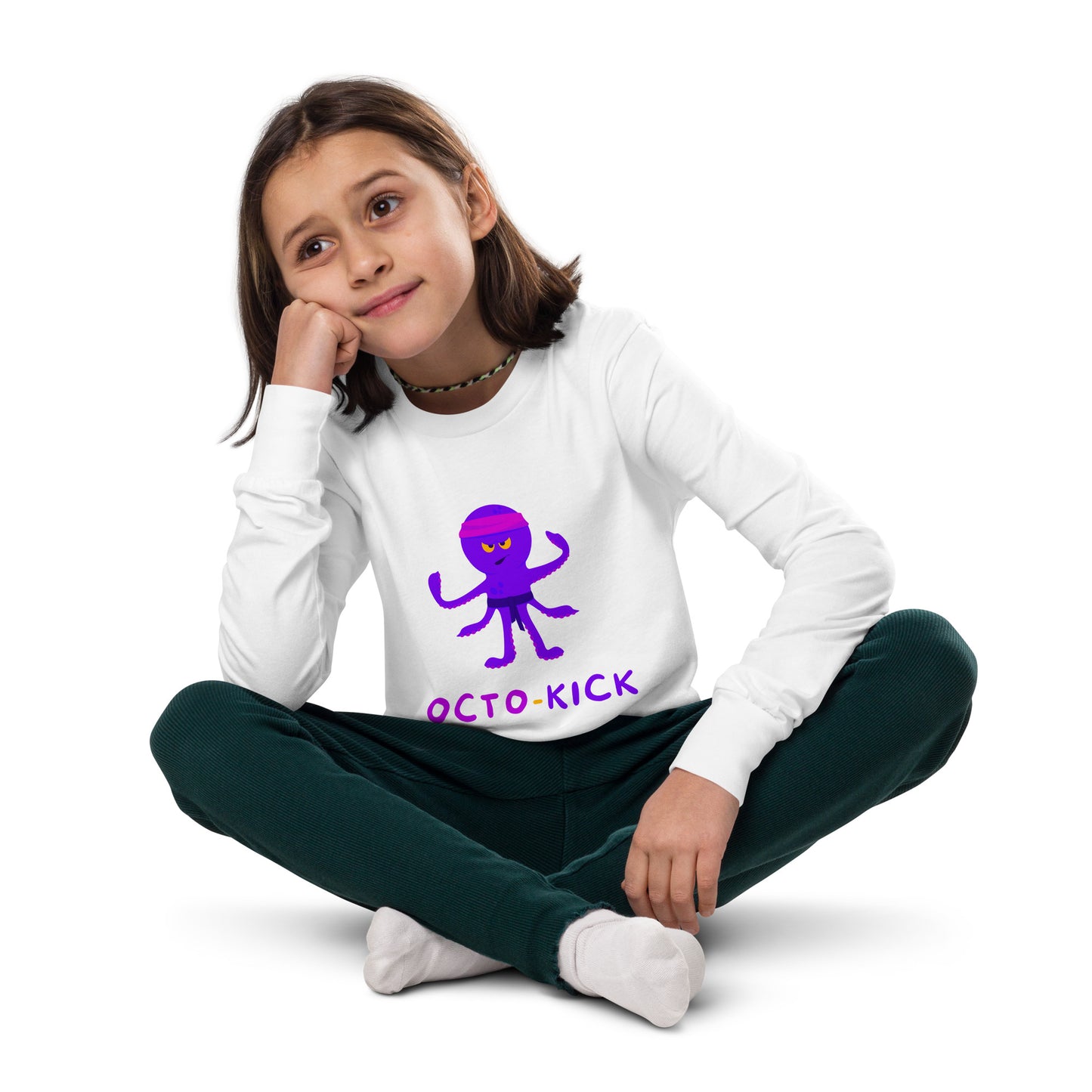 Octo-Kick Unisex Kid's Long Sleeve Tee - FLAKOUT