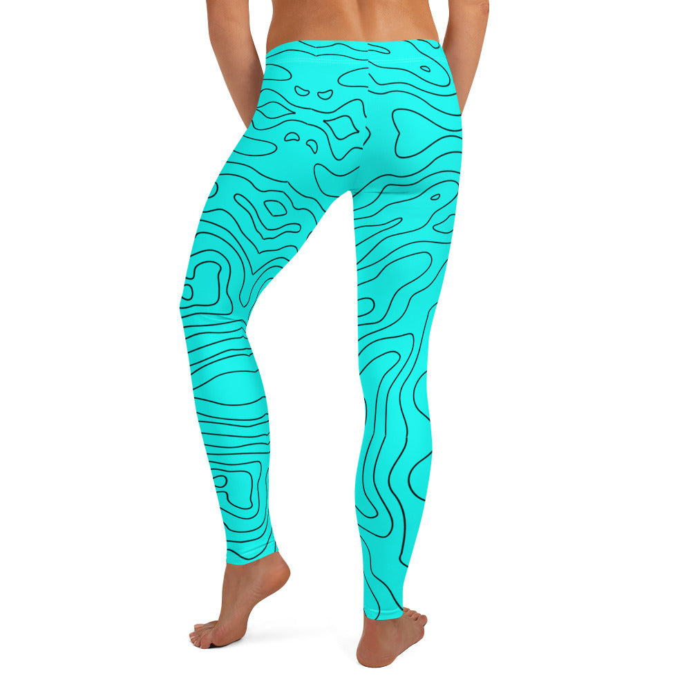 Blue Abyss Women's Leggings - FLAKOUT