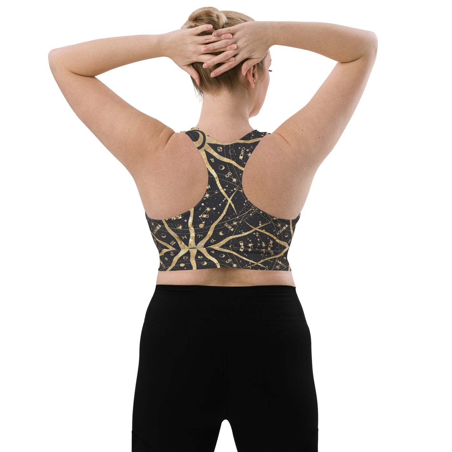 Women's Longline Sports Bra Ancient Sun - FLAKOUT