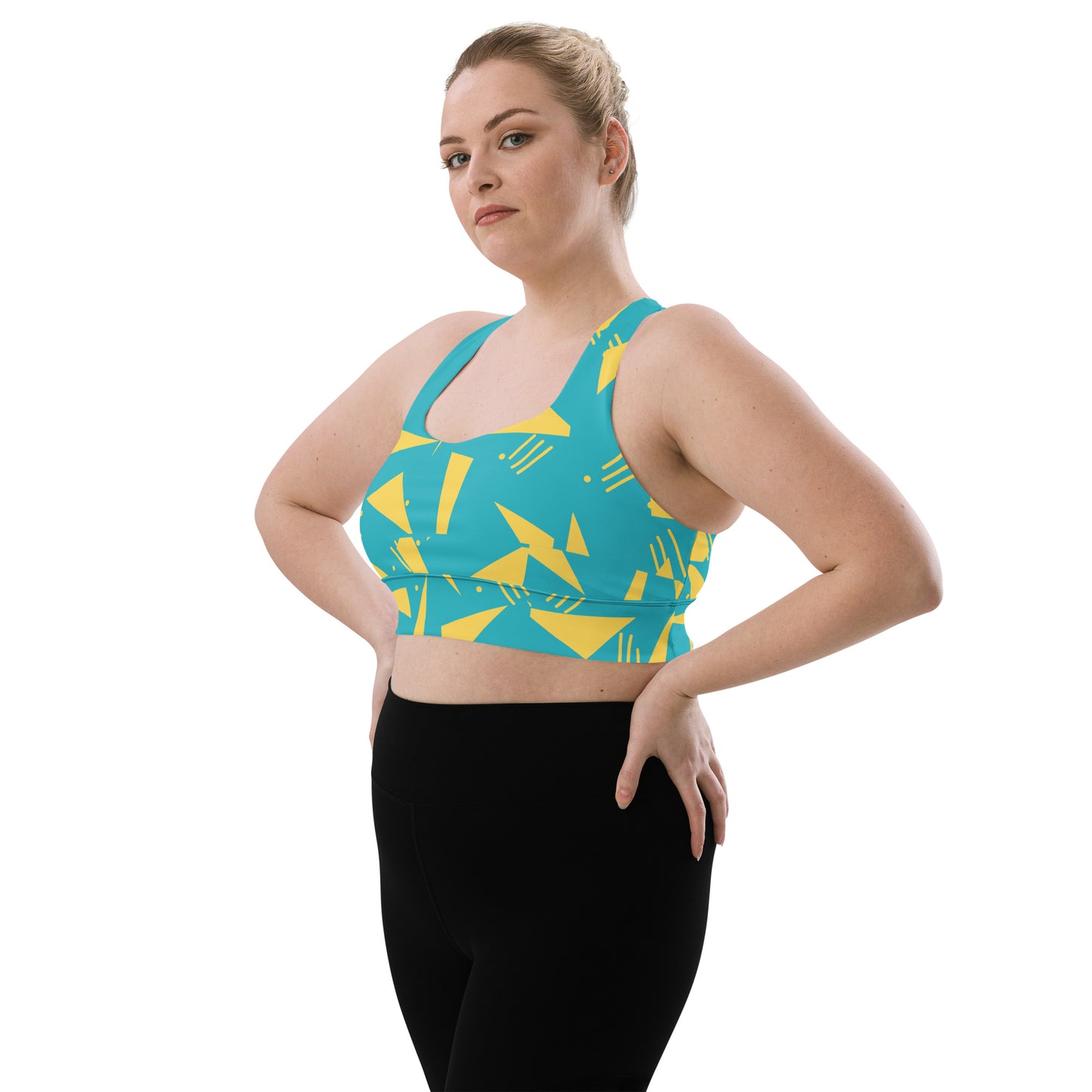 Women's Longline Sports Bra Triangles - FLAKOUT