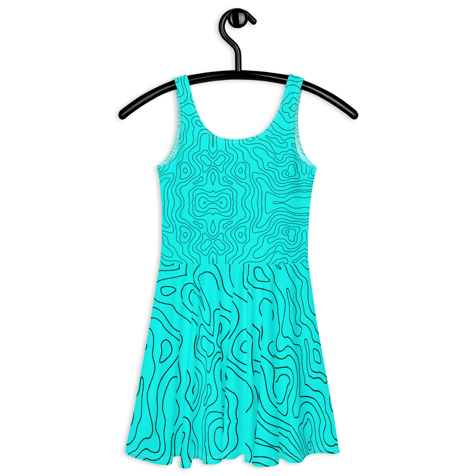 Blue Abyss Women's Skater Dress - FLAKOUT