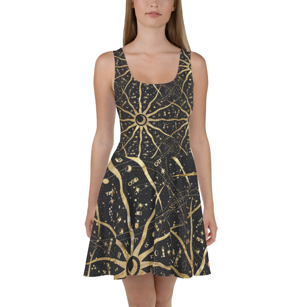 Women's Skater Dress Ancient Sun - FLAKOUT