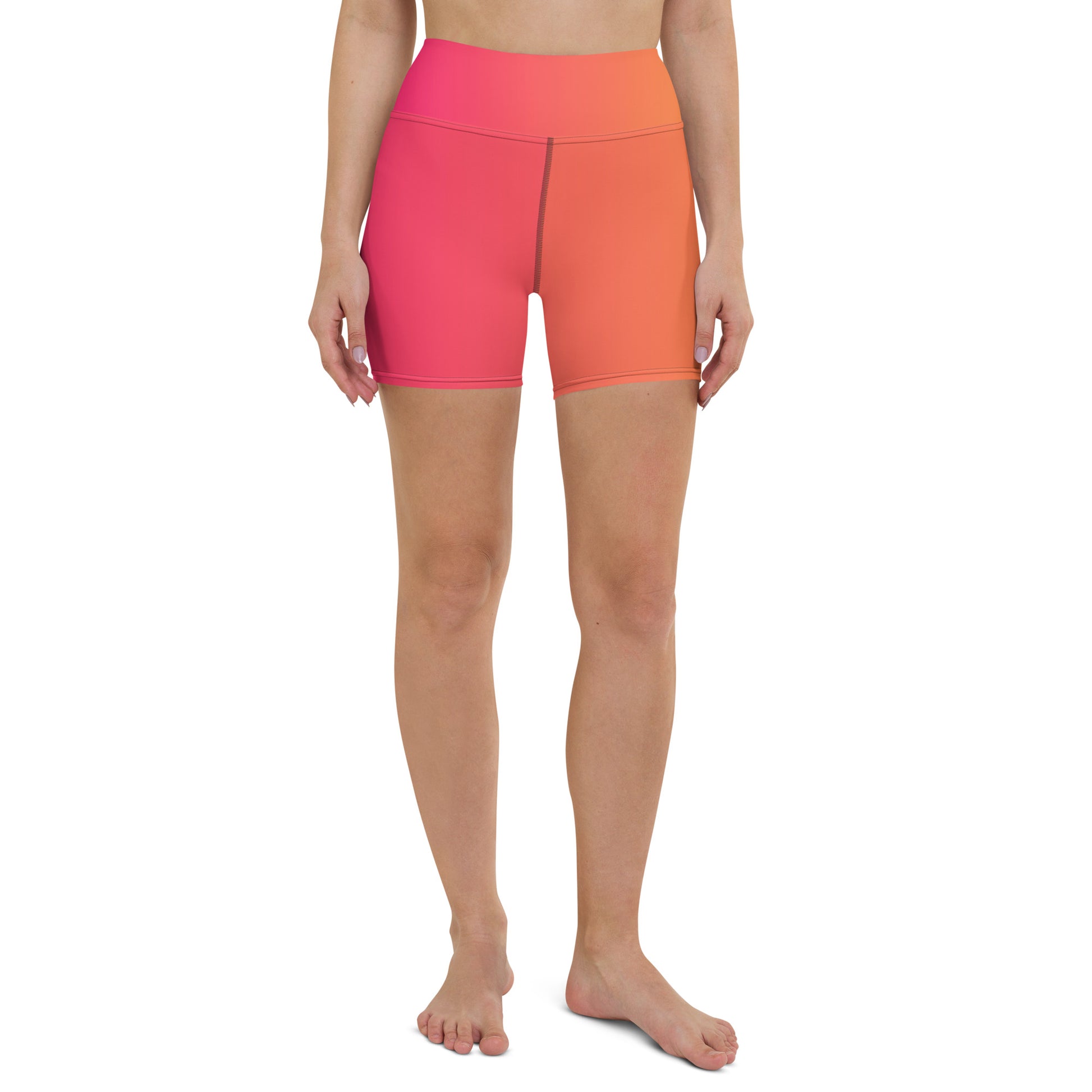 Citrus Splash Women's Yoga Shorts - FLAKOUT