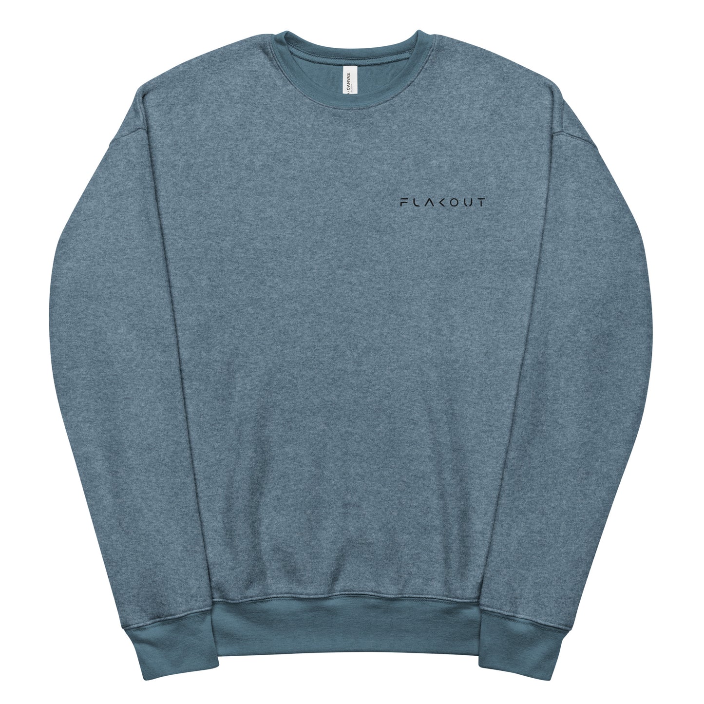 Sueded Fleece Sweatshirt Flakout Embroidered Logo - FLAKOUT